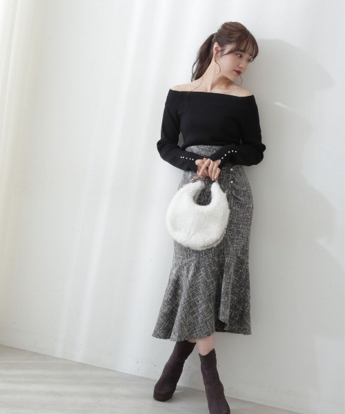 PROPORTION BODY DRESSING（プロポーションボディドレッシング）の「ＥＣＯＶＥＲＯランダムリブニット / 1212270021（ニット/セーター・レディース・ブラック/グレー/パープル・MEDIUM/SMALL）」の13枚目の写真