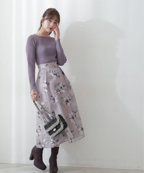 PROPORTION BODY DRESSING（プロポーションボディドレッシング）の「ＥＣＯＶＥＲＯランダムリブニット / 1212270021（ニット/セーター・レディース・ブラック/グレー/パープル・MEDIUM/SMALL）」の8枚目の写真