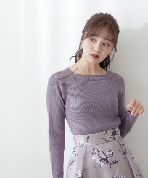 PROPORTION BODY DRESSING（プロポーションボディドレッシング）の「ＥＣＯＶＥＲＯランダムリブニット / 1212270021（ニット/セーター・レディース・ブラック/グレー/パープル・MEDIUM/SMALL）」の14枚目の写真