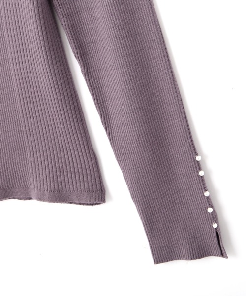 PROPORTION BODY DRESSING（プロポーションボディドレッシング）の「ＥＣＯＶＥＲＯランダムリブニット / 1212270021（ニット/セーター・レディース・ブラック/グレー/パープル・MEDIUM/SMALL）」の22枚目の写真