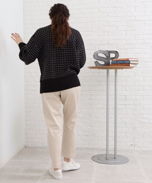 SHOO・LA・RUE(シューラルー)の「◆控えめな柄が可愛い!バーズアイ柄ニット(ニット/セーター・レディース・アイボリー系4/オレンジ系その他5/グリーン系その他5/ブラック系4・00)」の15枚目の写真