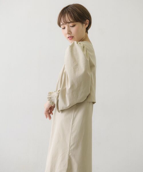RETRO GIRL(レトロガール)の「ピーチ起毛BLキャミOPセット(ワンピース・レディース・ブラウン/ナチュラル/ブルー/ブラック・FREE)」の10枚目の写真