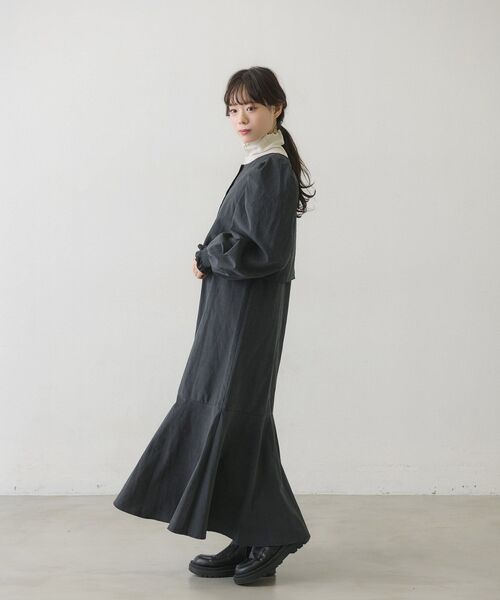 RETRO GIRL(レトロガール)の「ピーチ起毛BLキャミOPセット(ワンピース・レディース・ブラウン/ナチュラル/ブルー/ブラック・FREE)」の13枚目の写真