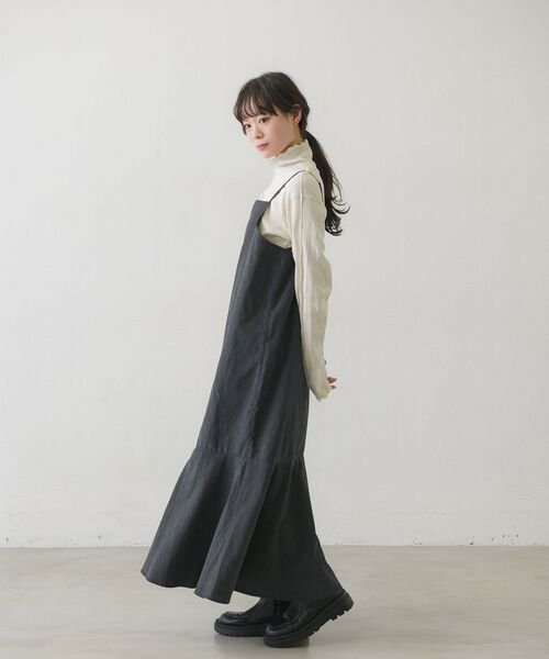 RETRO GIRL(レトロガール)の「ピーチ起毛BLキャミOPセット(ワンピース・レディース・ブラウン/ナチュラル/ブルー/ブラック・FREE)」の17枚目の写真