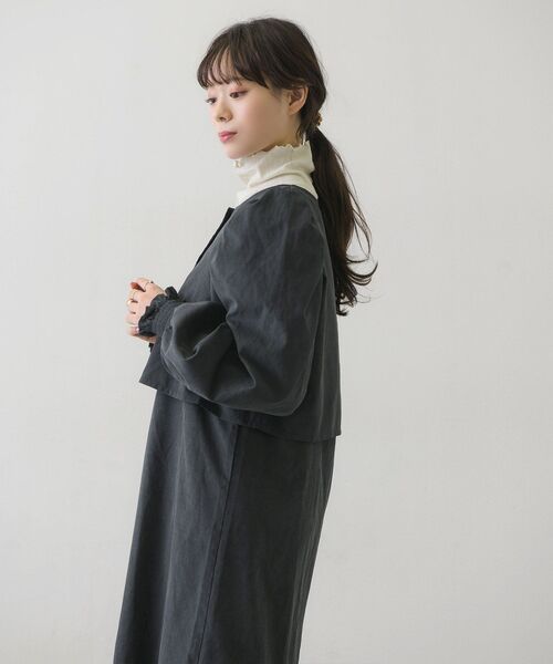 RETRO GIRL(レトロガール)の「ピーチ起毛BLキャミOPセット(ワンピース・レディース・ブラウン/ナチュラル/ブルー/ブラック・FREE)」の21枚目の写真