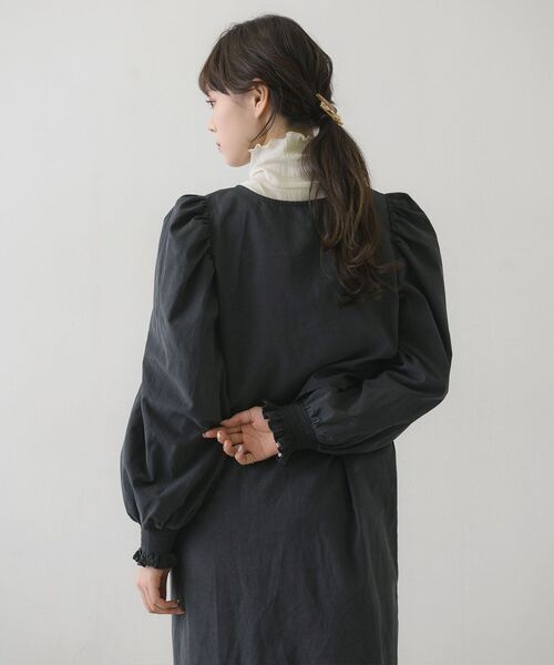 RETRO GIRL(レトロガール)の「ピーチ起毛BLキャミOPセット(ワンピース・レディース・ブラウン/ナチュラル/ブルー/ブラック・FREE)」の22枚目の写真
