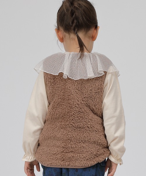 HAKKA KIDS（ハッカキッズ）の「ボアベスト（ベスト・キッズ・ブラウン/グレー・110cm/100cm/120cm/130cm）」の20枚目の写真