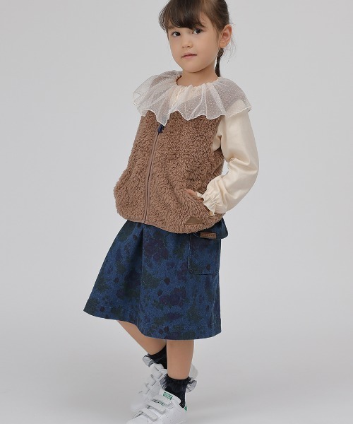 HAKKA KIDS（ハッカキッズ）の「ボアベスト（ベスト・キッズ・ブラウン/グレー・110cm/100cm/120cm/130cm）」の3枚目の写真