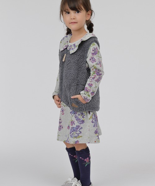 HAKKA KIDS（ハッカキッズ）の「ボアベスト（ベスト・キッズ・ブラウン/グレー・110cm/100cm/120cm/130cm）」の21枚目の写真