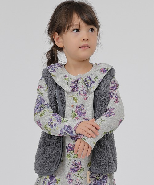 HAKKA KIDS（ハッカキッズ）の「ボアベスト（ベスト・キッズ・ブラウン/グレー・110cm/100cm/120cm/130cm）」の12枚目の写真