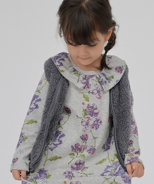 HAKKA KIDS（ハッカキッズ）の「ボアベスト（ベスト・キッズ・ブラウン/グレー・110cm/100cm/120cm/130cm）」の10枚目の写真