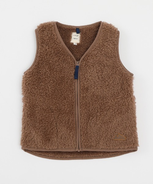 HAKKA KIDS（ハッカキッズ）の「ボアベスト（ベスト・キッズ・ブラウン/グレー・110cm/100cm/120cm/130cm）」の22枚目の写真