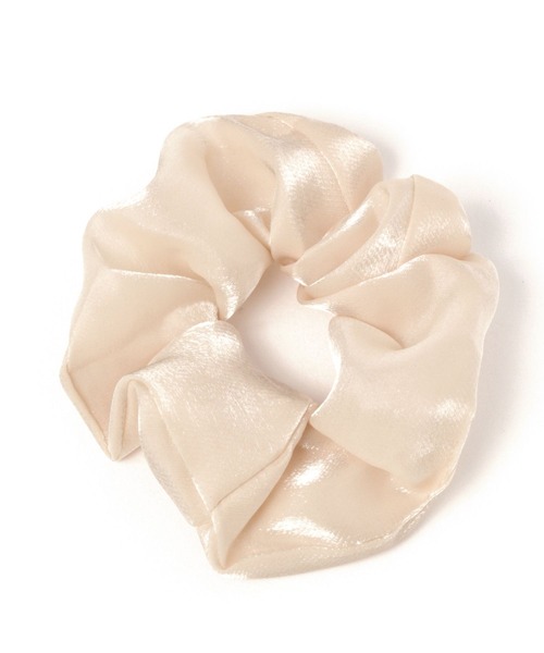 LAKOLE（ラコレ）の「オーガンジーシアーシュシュ / 171787（シュシュ・レディース・ブラック/オフホワイト/グリーン/オレンジ/ピンク/ライトグレー・FREE）」の2枚目の写真