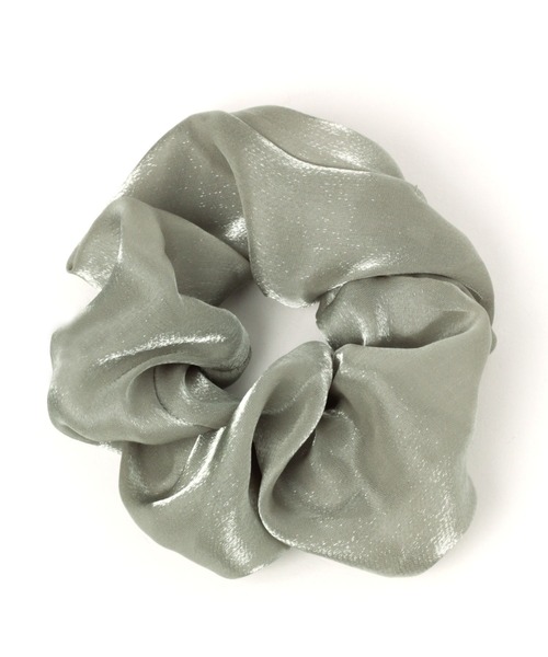 LAKOLE（ラコレ）の「オーガンジーシアーシュシュ / 171787（シュシュ・レディース・ブラック/オフホワイト/グリーン/オレンジ/ピンク/ライトグレー・FREE）」の4枚目の写真