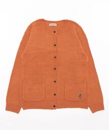 Samansa Mos2 | 【フランスウール】花刺繍入りクルーネックカーディガン(カーディガン/ボレロ)