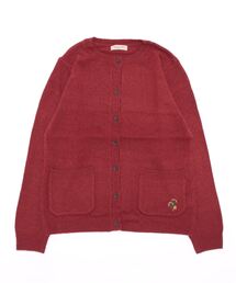 Samansa Mos2 | 【フランスウール】花刺繍入りクルーネックカーディガン(カーディガン/ボレロ)