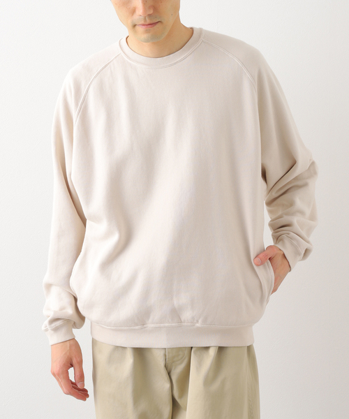 JOURNAL STANDARD J.S HOMESTEAD(ジャーナルスタンダードホームステッド)の「【SBTRACT/サブトラクト for J.S.Homestead】HEAVY FLEECE CREW RAGLAN SWEAT(スウェット・メンズ・アイボリー/ライトグレー・MEDIUM/LARGE)」の13枚目の写真