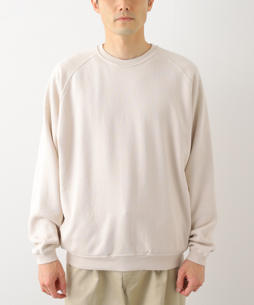 JOURNAL STANDARD J.S HOMESTEAD(ジャーナルスタンダードホームステッド)の「【SBTRACT/サブトラクト for J.S.Homestead】HEAVY FLEECE CREW RAGLAN SWEAT(スウェット・メンズ・アイボリー/ライトグレー・MEDIUM/LARGE)」の14枚目の写真