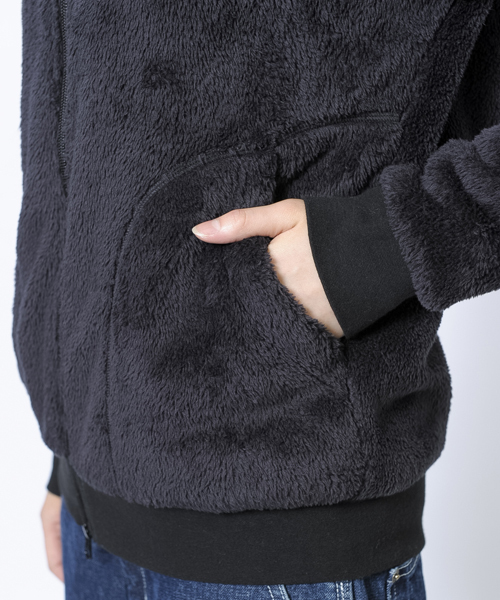 X-girl(エックスガール)の「FLUFFY ZIP UP HOODIE(その他アウター・レディース・ブラック/ベージュ/グリーン/ネイビー・1/2)」の8枚目の写真