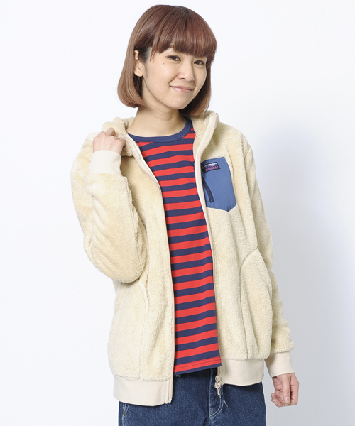 X-girl(エックスガール)の「FLUFFY ZIP UP HOODIE(その他アウター・レディース・ブラック/ベージュ/グリーン/ネイビー・1/2)」の10枚目の写真