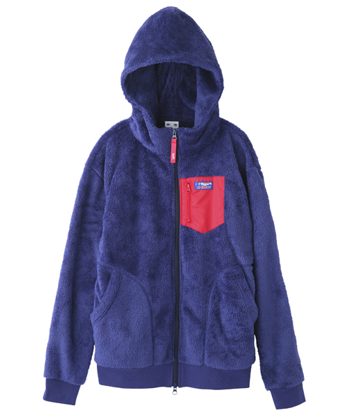 X-girl(エックスガール)の「FLUFFY ZIP UP HOODIE(その他アウター・レディース・ブラック/ベージュ/グリーン/ネイビー・1/2)」の11枚目の写真