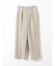 MIDIUMISOLID for Ladies センタープレスストレートパンツ