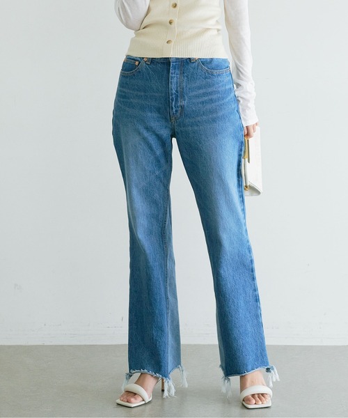 GALLARDAGALANTE ストレートデニム GALLARDAGALANTEダメージ加工デニム　XS