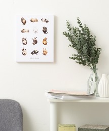 ABBEY MARKET（アビーマーケット）の「猫 犬 デザイン 名画 壁掛け アートキャンバス（ポスター/アート）」