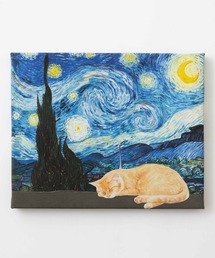 ABBEY MARKET（アビーマーケット）の「猫 犬 デザイン 名画 壁掛け アートキャンバス（ポスター/アート）」