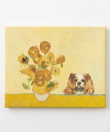 ABBEY MARKET（アビーマーケット）の「猫 犬 デザイン 名画 壁掛け アートキャンバス（ポスター/アート）」