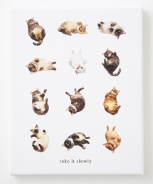 ABBEY MARKET（アビーマーケット）の「猫 犬 デザイン 名画 壁掛け アートキャンバス（ポスター/アート）」