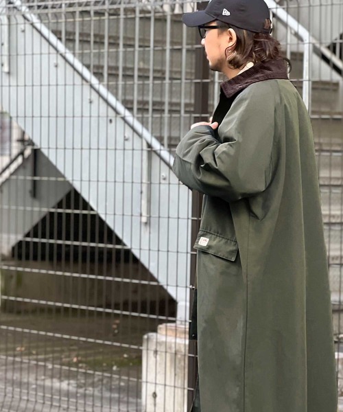 Java（ジャバ）の「《JaVaジャバ コラボ》配色ワークロングコート（モッズコート・メンズ・ブラック/アイボリー/カーキ/ベージュ・LARGE/MEDIUM/X-LARGE）」の15枚目の写真