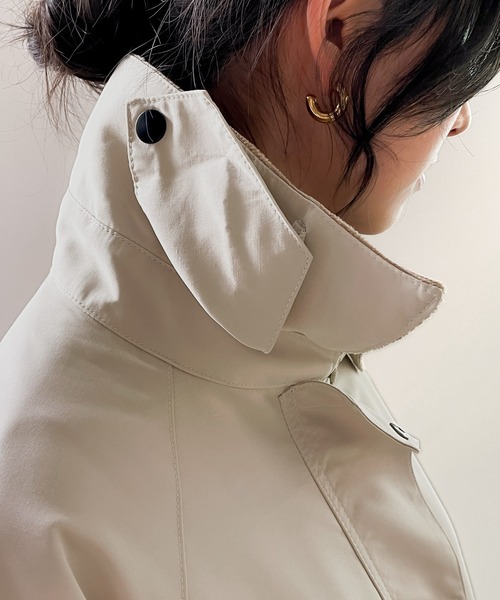 Java（ジャバ）の「《JaVaジャバ コラボ》配色ワークロングコート（モッズコート・メンズ・ブラック/アイボリー/カーキ/ベージュ・LARGE/MEDIUM/X-LARGE）」の12枚目の写真