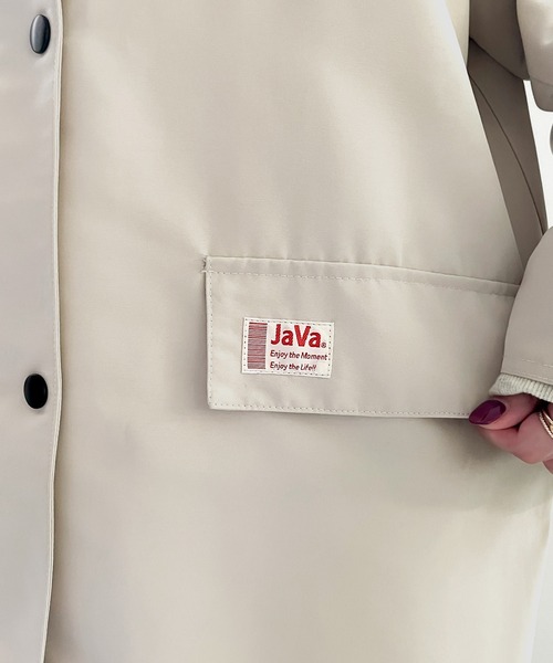 Java（ジャバ）の「《JaVaジャバ コラボ》配色ワークロングコート（モッズコート・メンズ・ブラック/アイボリー/カーキ/ベージュ・LARGE/MEDIUM/X-LARGE）」の17枚目の写真