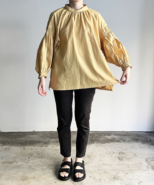 COCO WALK: 袖シャーリング割烹着（エプロン）｜COCO WALK（ココ