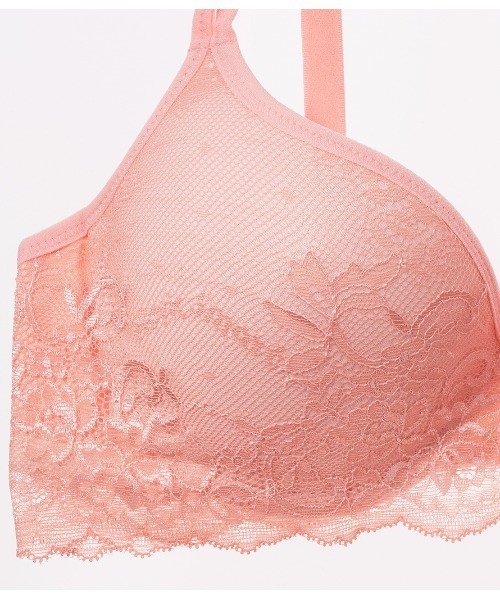 PEACH JOHN（ピーチジョン）の「【シームレスで響きにくい、究極のベーシックブラ】ワークブラレーシィ（ブラジャー・レディース・ネイビー/コーラルピンク・B65/C75/E65/C80/A70/D70/E70/C65/D65/F75/B70/C70/D75/E75/B75/B80/A75/F70/F65）」の18枚目の写真