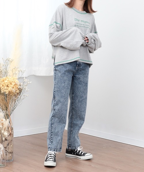 ミル⭐︎ CAMBIO(カンビオ)】11oz Patchwork Paint Denim Pants デニム