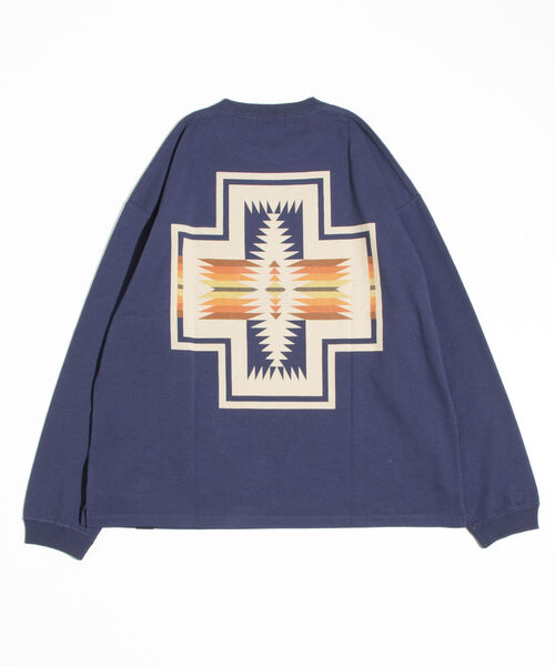 PENDLETON（ペンドルトン）の「【PENDLETON/ペンドルトン】バックプリント ロングスリーブTシャツ ビッグシルエット（Tシャツ/カットソー・メンズ・ネイビー/ホワイト/チャコールグレー/アッシュグレー/ミント・M/L）」の5枚目の写真