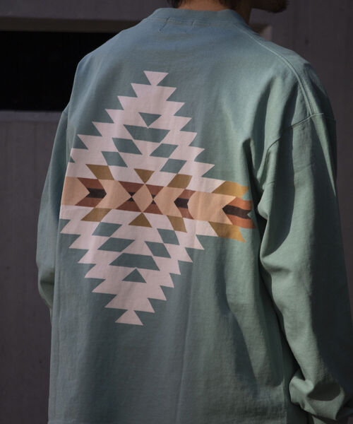 PENDLETON（ペンドルトン）の「【PENDLETON/ペンドルトン】バックプリント ロングスリーブTシャツ ビッグシルエット（Tシャツ/カットソー・メンズ・ネイビー/ホワイト/チャコールグレー/アッシュグレー/ミント・M/L）」の4枚目の写真