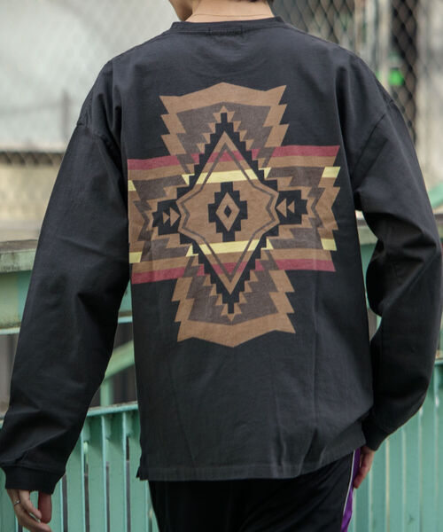 PENDLETON（ペンドルトン）の「【PENDLETON/ペンドルトン】バックプリント ロングスリーブTシャツ ビッグシルエット（Tシャツ/カットソー・メンズ・ネイビー/ホワイト/チャコールグレー/アッシュグレー/ミント・M/L）」の11枚目の写真