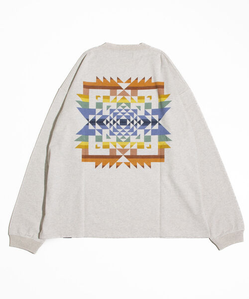 PENDLETON（ペンドルトン）の「【PENDLETON/ペンドルトン】バックプリント ロングスリーブTシャツ ビッグシルエット（Tシャツ/カットソー・メンズ・ネイビー/ホワイト/チャコールグレー/アッシュグレー/ミント・M/L）」の21枚目の写真