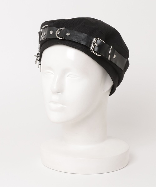 NOVESSEL（ノベセル）の「A'GEM/9 × .kom『NOVESSEL/ノベセル』 案ピンクロスチャーム付きキャスケット（キャスケット・レディース・ブラック・FREE）」の7枚目の写真