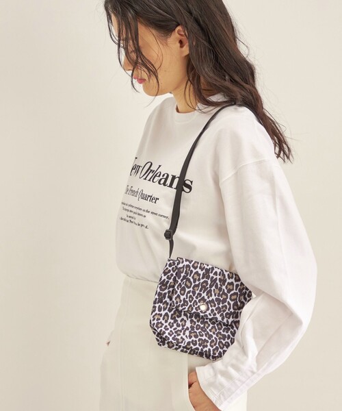 Drifter（ドリフター）の「Drifter:FLAP POUCH ◇（ショルダーバッグ・レディース・ナチュラル/ブラック/パープル・ONE SIZE）」の2枚目の写真