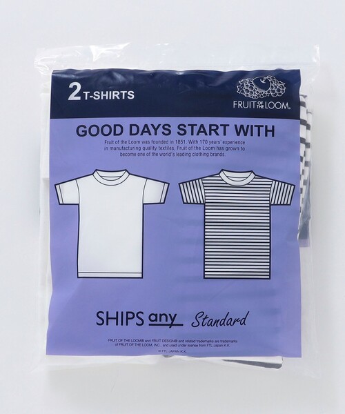 SHIPS any（シップス エニィ）の「【SHIPS any別注】FRUIT OF THE LOOM: STANDARD 2枚組 パック Tシャツ <WOMEN>◇（Tシャツ/カットソー・レディース・その他・ONE SIZE）」の3枚目の写真