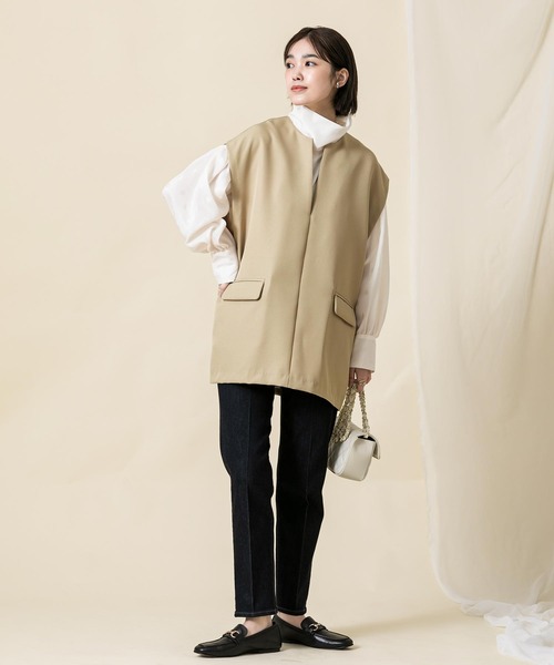 SALEクロシェ　cloche シャギーベスト　ベージュ cloche CLOCHE クロシェ ベスト 512-85562 レディース ジレ