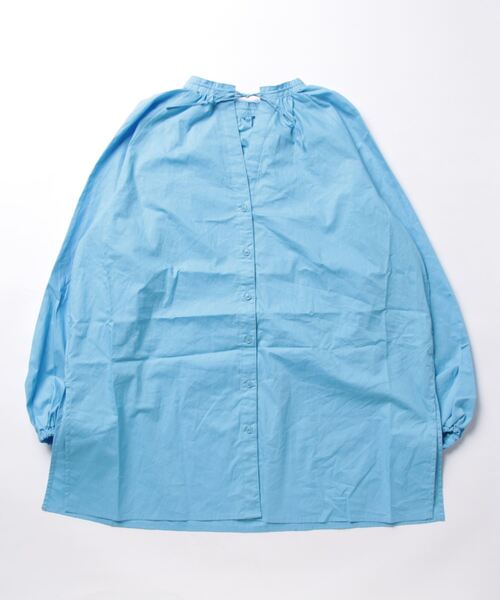 STYLEBLOCK（スタイルブロック）の「ブロード2WAYボリュームスリーブブラウス（シャツ/ブラウス・レディース・ブルー/ネイビー/ホワイト/ベージュ・M）」の4枚目の写真