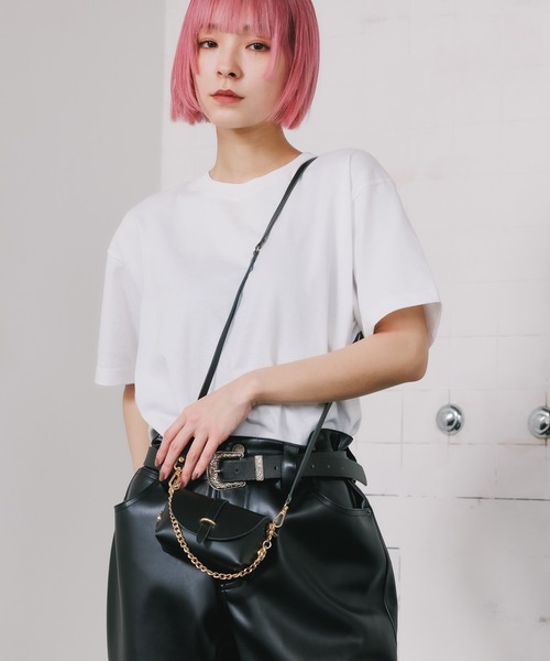 VICE VERSA(バイスバース)の「VICE VERSA/バイス ベルサ ミニバッグ 2way チェーン スクエア(ショルダーバッグ・メンズ・ブラック/ブラウン/グリーン・FREE)」の20枚目の写真