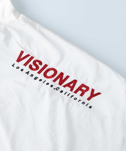 VISION STREET WEAR(ヴィジョンストリートウェア)の「【VISION STREET】レーシングリップシャツ(シャツ/ブラウス・メンズ・オフホワイト/グリーン/ピンク・M/L/XL)」の9枚目の写真