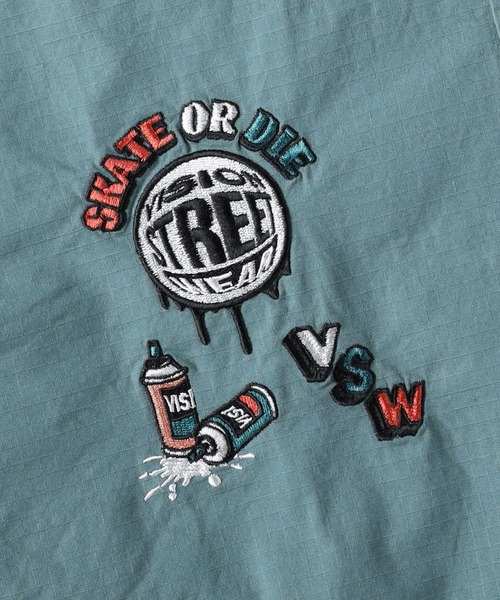 VISION STREET WEAR(ヴィジョンストリートウェア)の「【VISION STREET】レーシングリップシャツ(シャツ/ブラウス・メンズ・オフホワイト/グリーン/ピンク・M/L/XL)」の11枚目の写真