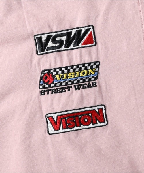VISION STREET WEAR(ヴィジョンストリートウェア)の「【VISION STREET】レーシングリップシャツ(シャツ/ブラウス・メンズ・オフホワイト/グリーン/ピンク・M/L/XL)」の16枚目の写真